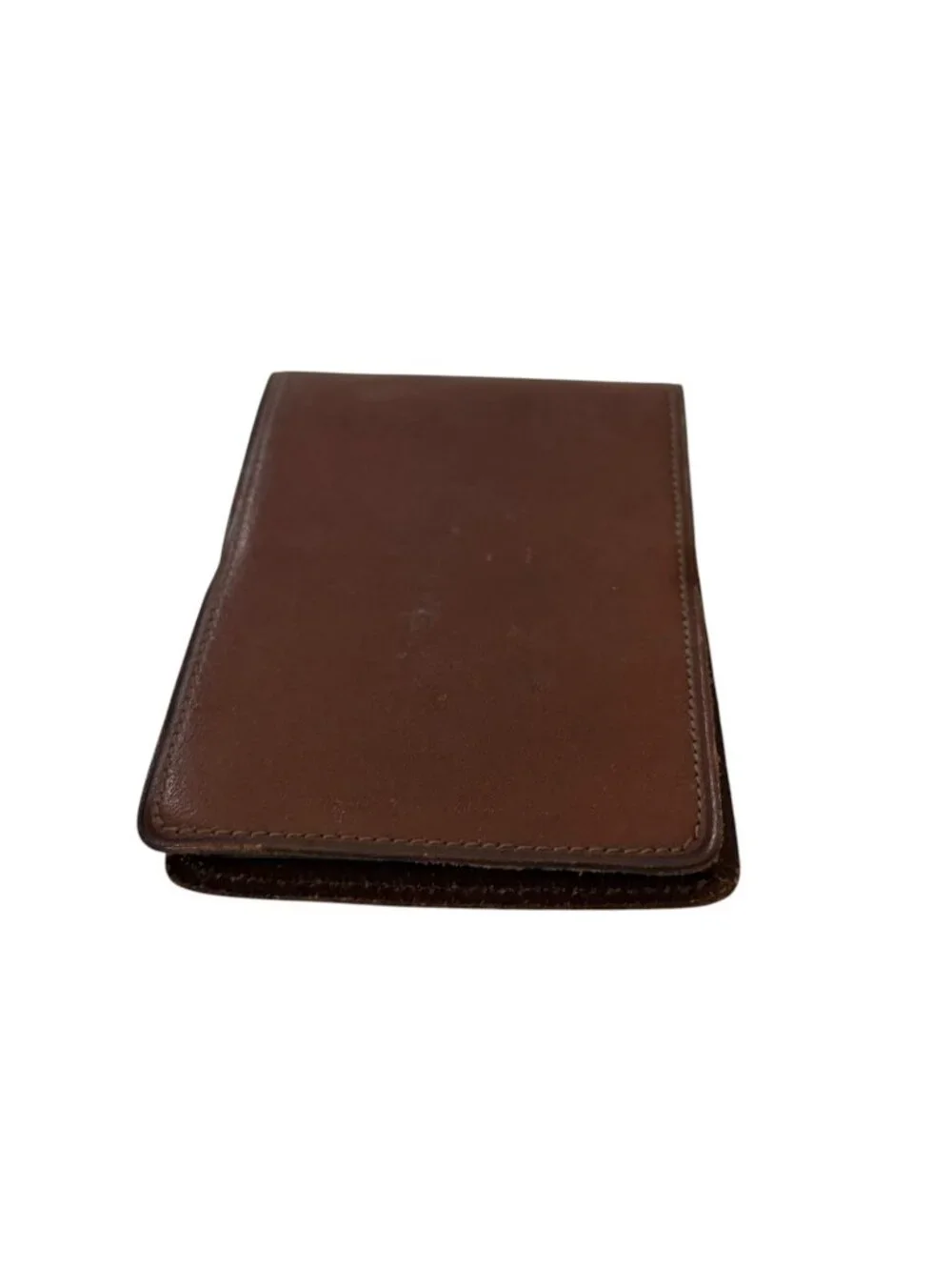 Vintage Brown Leather Memo Pad Holder Pocket Notepad No. 558-36 Unused